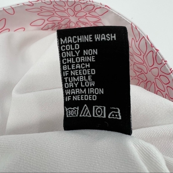 Pebble Beach Performance Pink White Floral Golf Mini Skort Size 6 Women’s - Picture 6 of 6